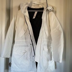 French Connection NWT white puffer coat